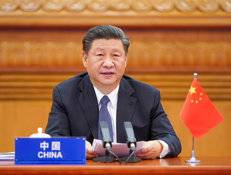 3月26日，國家主席習(xí)近平在北京出席二十國集團(tuán)領(lǐng)導(dǎo)人應(yīng)對(duì)新冠肺炎特別峰會(huì)并發(fā)表題為《攜手抗疫 共克時(shí)艱》的重要講話。